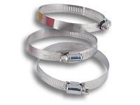 Vibrant S.S. Worm Gear Clamps Pack of 10 - Clamping Range: 4.05in - 5.00in (103mm - 127mm)