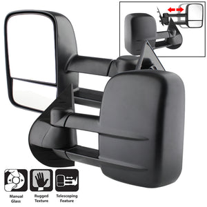 xTune Chevy Silverado 07-12 L&R Manual Extendable Manual Adjust Mirror MIR-CSIL07-MA-SET