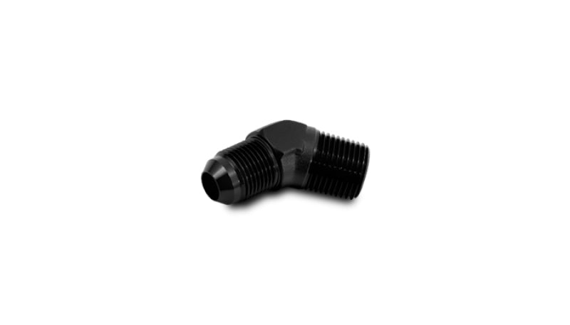 Vibrant -6AN to 1/4in NPT 45 Degree Elbow Adapter Fitting