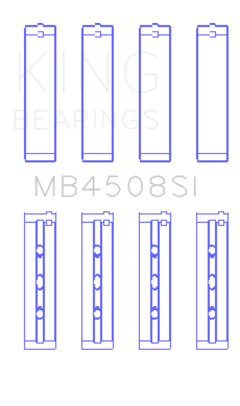 King Engine Bearings Acura J30A/J32A/J35A/J35Z Performance Main Bearing Set - Size STD