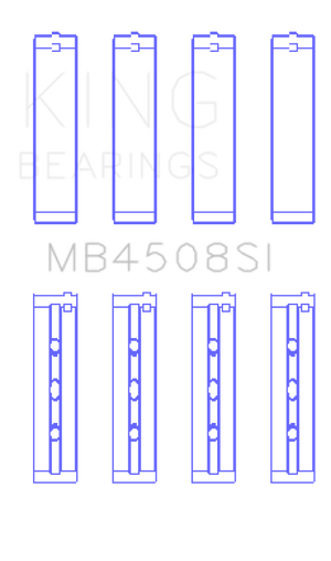 King Engine Bearings Acura J30A/J32A/J35A/J35Z (Size +.025) Performance Main Bearing Set