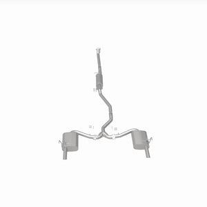 BRExhaust 16-21 Honda Civic 1.5L Direct-Fit Replacement Exhaust System