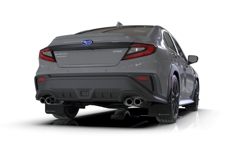Rally Armor 22-25 Subaru WRX Black UR Mud Flap - Metallic Black Logo