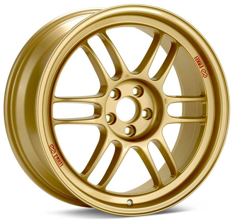 Enkei RPF1 17x8 5x100 45mm Offset 73mm Bore Gold Wheel 02-10 WRX & 04 STI