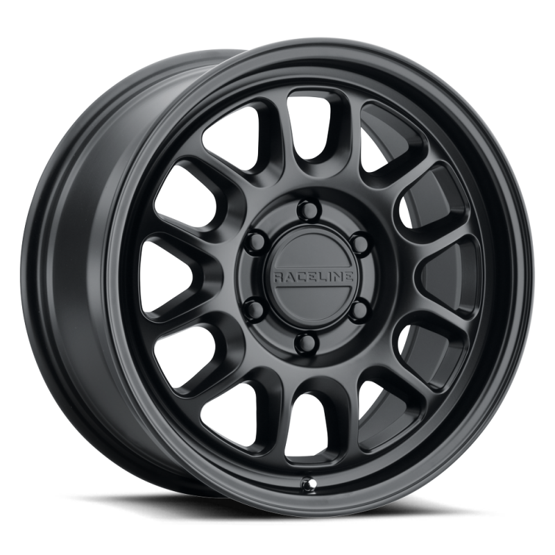 Raceline 958B Rogue 16x8in / 6x139.7 BP / 0mm Offset / 106.1mm Bore - Satin Black Wheel