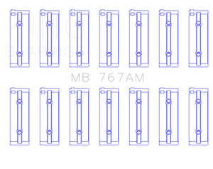 King Engine Bearings Toyota 2M/4M/5ME/5MGE/7MGE/7MGTE (Size +0.5) Main Bearing Set