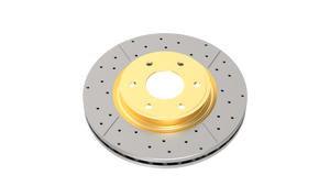 DBA 02-07 Subaru WRX STi 10 Stud Hole Rear Drilled & Slotted Street Series Rotor