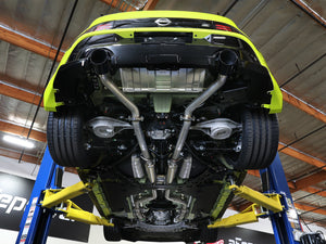 aFe Nissan Z 23-23 V6-3.0L Takeda 2-1/2in 304 Stainless Steel Cat-Back Exhaust System w/ Black Tips