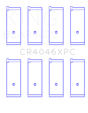 King Honda B20B4 / B20Z2 / D16 Series ZC 16V (Size 0.25 Oversized) Coated Rod Bearing Set