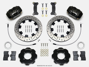 Wilwood Forged Dynalite Front Hat Kit 12.19in Drilled 2016-Up Mazda MX5 Miata w/ Lines