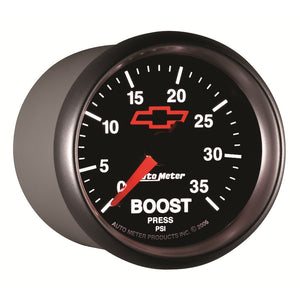 Autometer GM Bowtie Black 2-1/16 Fuel Level, 0-90 , Air-Core 8-18V