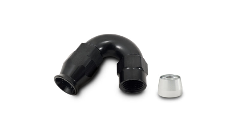 Vibrant 150 Degree High Flow Hose End Fitting for PTFE Lined Hose -12AN