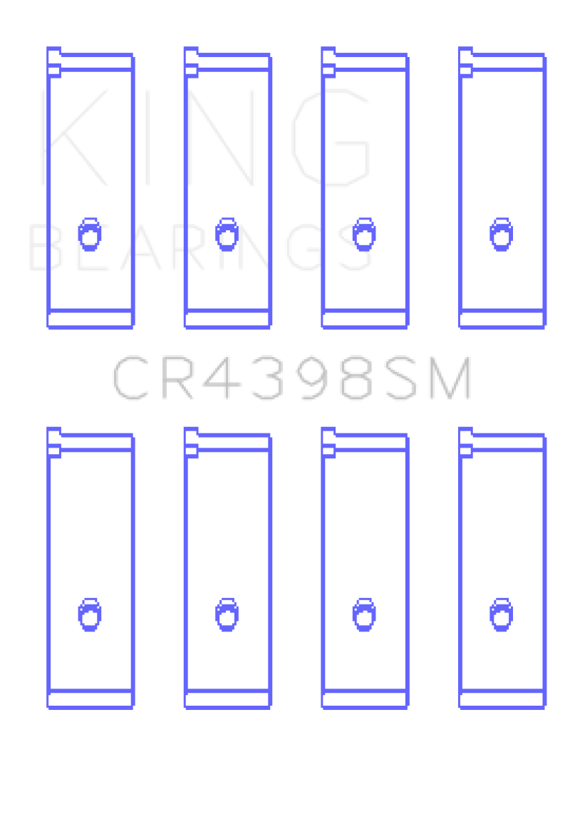 King Engine Bearings Honda L13A4/L15A (Size 0.5) Connecting Rod Bearing Set