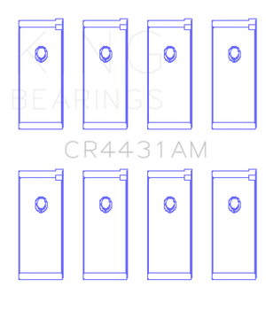 King Engine Bearings Nissan (Size 0.25) Rod Bearing Set