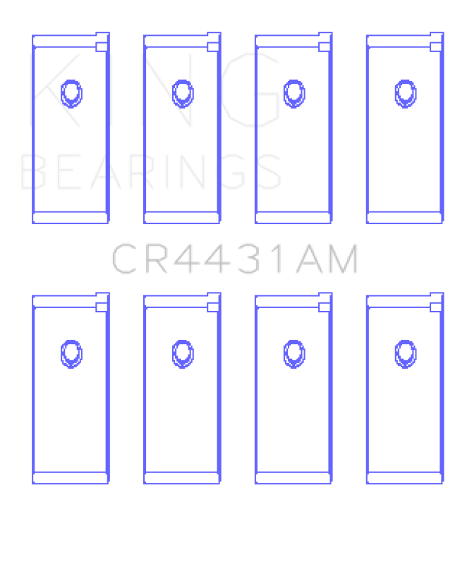 King Engine Bearings Nissan (Size 0.25) Rod Bearing Set