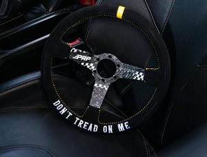 PRP Deep Dish Suede Steering Wheel - Dont Tread on Me