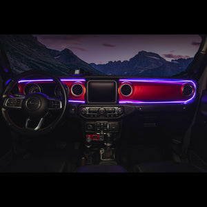 Oracle 18-23 Jeep Wrangler JL/Gladiator JT Dynamic ColorSHIFT LED Interior Dash Board Kit
