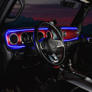 Oracle 18-23 Jeep Wrangler JL/Gladiator JT Dynamic ColorSHIFT LED Interior Dash Board Kit