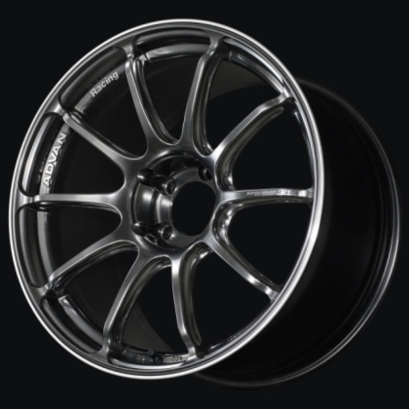 Advan RSIII 18x8.5 +45 5x114.3 Racing Hyper Black and Ring Wheel