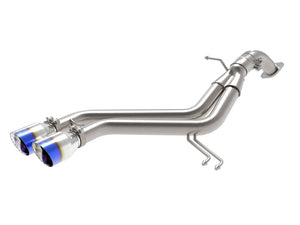 aFe Takeda 13-17 Hyundai Veloster L4-1.6L 2-1/2in 304 SS Axle-Back Exhaust w/ Blue Flame Tips
