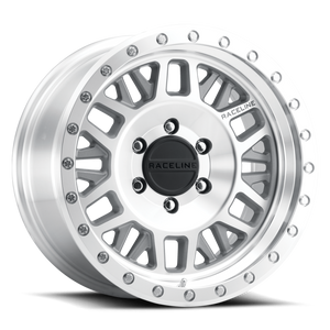 Raceline 951M Ryno 17x9 / 5x150 / -38mm Offset / 110.5mm Bore - Machined w/ Machined Beadlock Ring