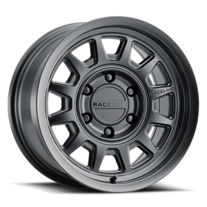 Raceline 952B Aero 17x9in / 5x127 BP / -12mm Offset / 78.1mm Bore - Satin Black Wheel