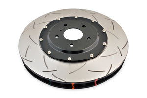 DBA 09-11 Nissan GTR R-35 Front Slotted 5000 Series 2 Piece Rotor Assembled w/ Black Hat