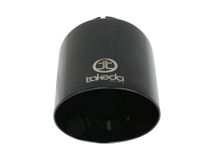 aFe Takeda Universal Exhaust Tip 2-1/2 IN Inlet x 4-1/2 IN Outlet x 7 IN L- Black