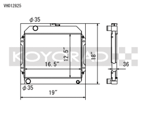 Koyo 71-74 Toyota Corolla 1.6L TE27/TE28/TS21 Manual Radiator