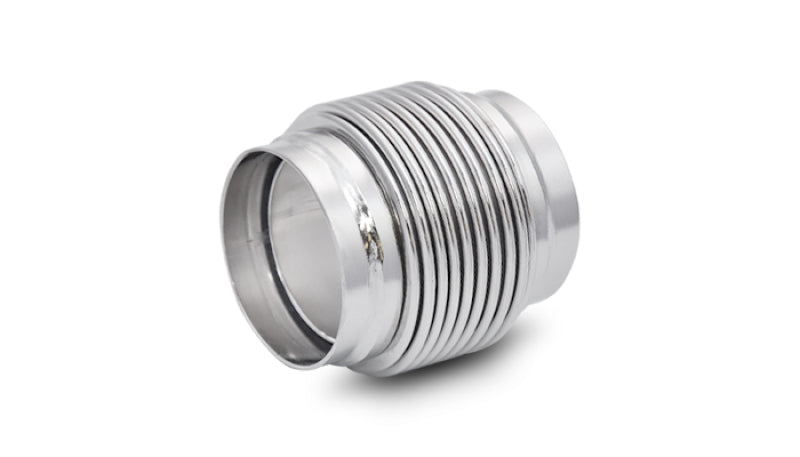 Vibrant SS Bellow Assembly w/ Solid Liner 2.25in inlet/outlet ID x 3in overall L Electro Polished