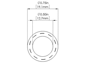 aFe Magnum FORCE Replacement Fuel Hose 1/2 IN ID x 36 IN L