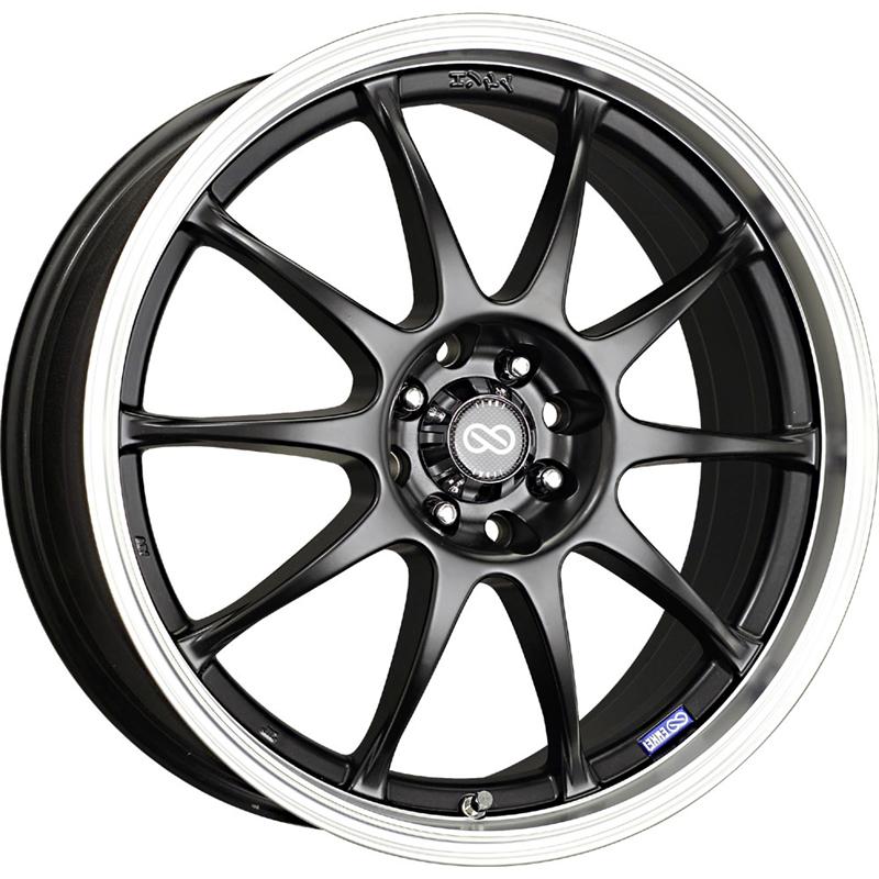 Enkei J10 18x7.5 5x112/114.3 38mm Offset 72.6mm Bore Dia Black Wheel