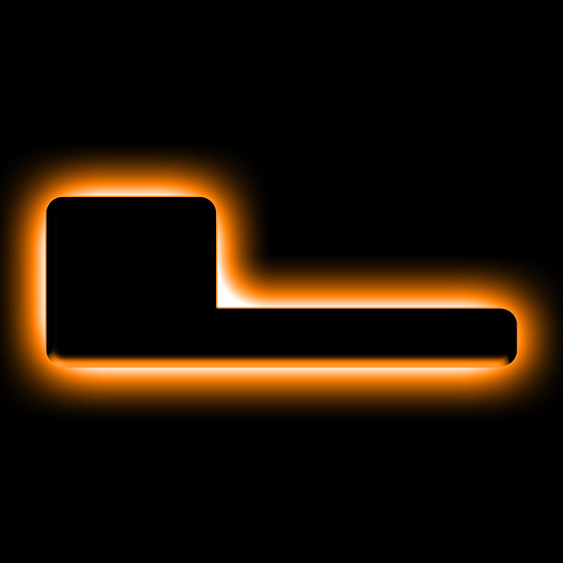 ORACLE Lighting Universal Illuminated LED Letter Badges - Matte Blk Surface Finish - L