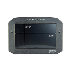AEM CD-7LG Carbon Logging Flush Digital Dash Display w/ Internal 20Hz GPS & Antenna