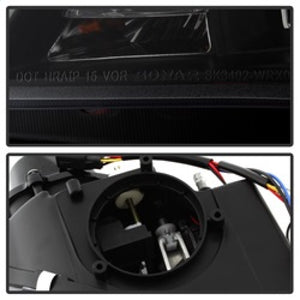 Spyder Subaru WRX 06-07 Projector Headlights - HID Model Only - Black PRO-YD-SWRX06-HID-LBDRL-BK