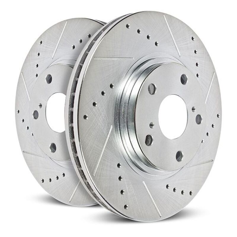 Power Stop 22-23 Hyundai Elantra N Rear Drilled & Slotted Rotor (Pair)