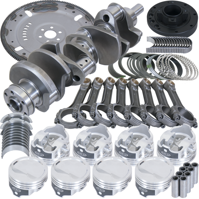 Eagle Ford 302 3.000in Crank 5.090in I-Beam Rod 4.030in Piston Damper/157 Tooth FP Balanced Assembly