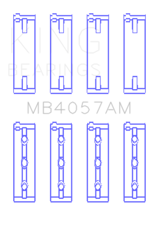 King Engine Bearings Honda C27A4 2.7L (Size STD) Main Bearing Set