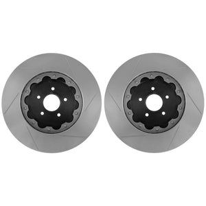StopTech 00-09 Honda S2000 AeroRotor 2pc Slotted and Zinc Plated Front Rotor (Pair)
