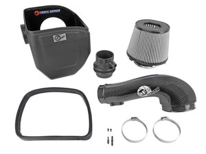 aFe 19-23 Nissan Patrol 4.8L L6 Track Series Carbon Fiber Intake System w/Pro DRY S Filter