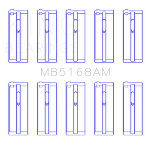King Acura F22B1 / Honda F22A1/F22A6/F22B1/F22B2/F22B6 0.25 Oversized Main Bearing Set