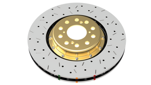 DBA 09-24 Nissan GTR Rear 5000 Series Drilled & Slotted Ring