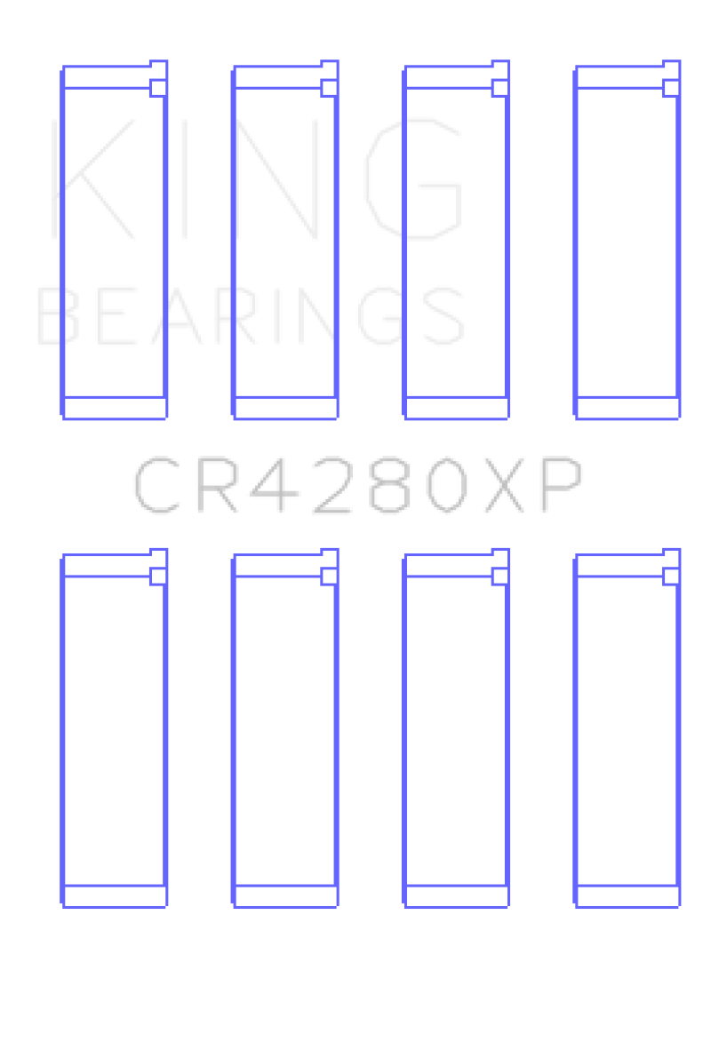King Engine Bearings Subaru WRX/STi EJ20/EJ22/EJ25 48mm Rod (Size +.025) Performance Rod Bearing Set