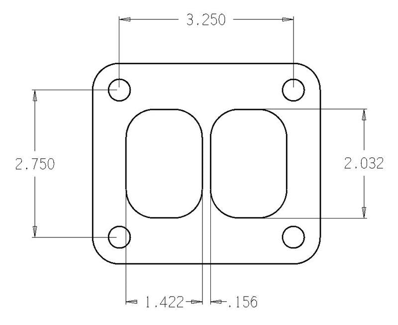 Cometic Turbo FLG T-Series Exhaust Inlet .010in Exhaust Gasket