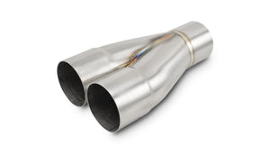 Vibrant 2-1 SS Merge Collectors (2-1/2in Inlet Slipover ID 2-1/2in Outlet OD) - Sold Individually