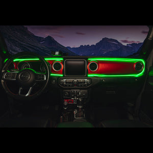 Oracle 18-23 Jeep Wrangler JL/Gladiator JT Dynamic ColorSHIFT LED Interior Dash Board Kit