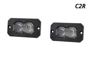 Diode Dynamics C2R White Flood Flush Mount LED Pod (Pair)