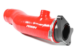 PERRIN 22-24 Subaru WRX / 20-25 LGT & OBXT Turbo Inlet Hose w/Turbo Adapter Flange (Long) - Red