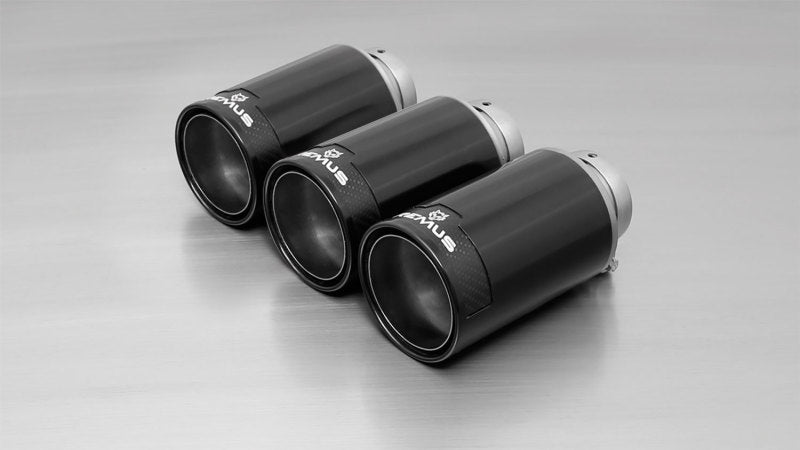 Remus 2018 Honda Civic Type-R FK8 2.0T 98mm Black Chrome Tail Pipe Set (Triple Tip)