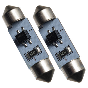 Oracle 37MM 4 LED 3-Chip Festoon Bulbs (Pair) - Cool White